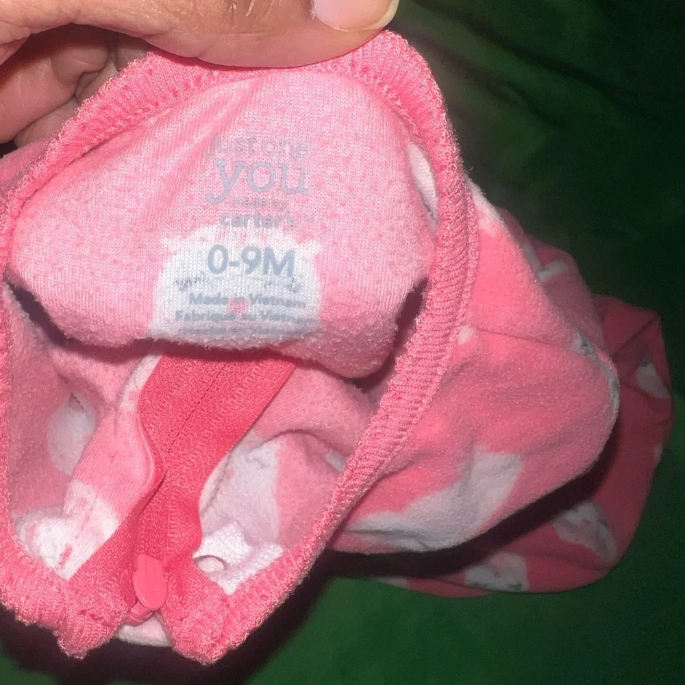 Carter's Pink Owl Print Sleep Sack size 0-3 Months